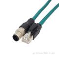 M12 4pin إلى موصل RJ45